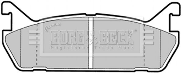 BORG & BECK Комплект тормозных колодок, дисковый тормоз BBP1344